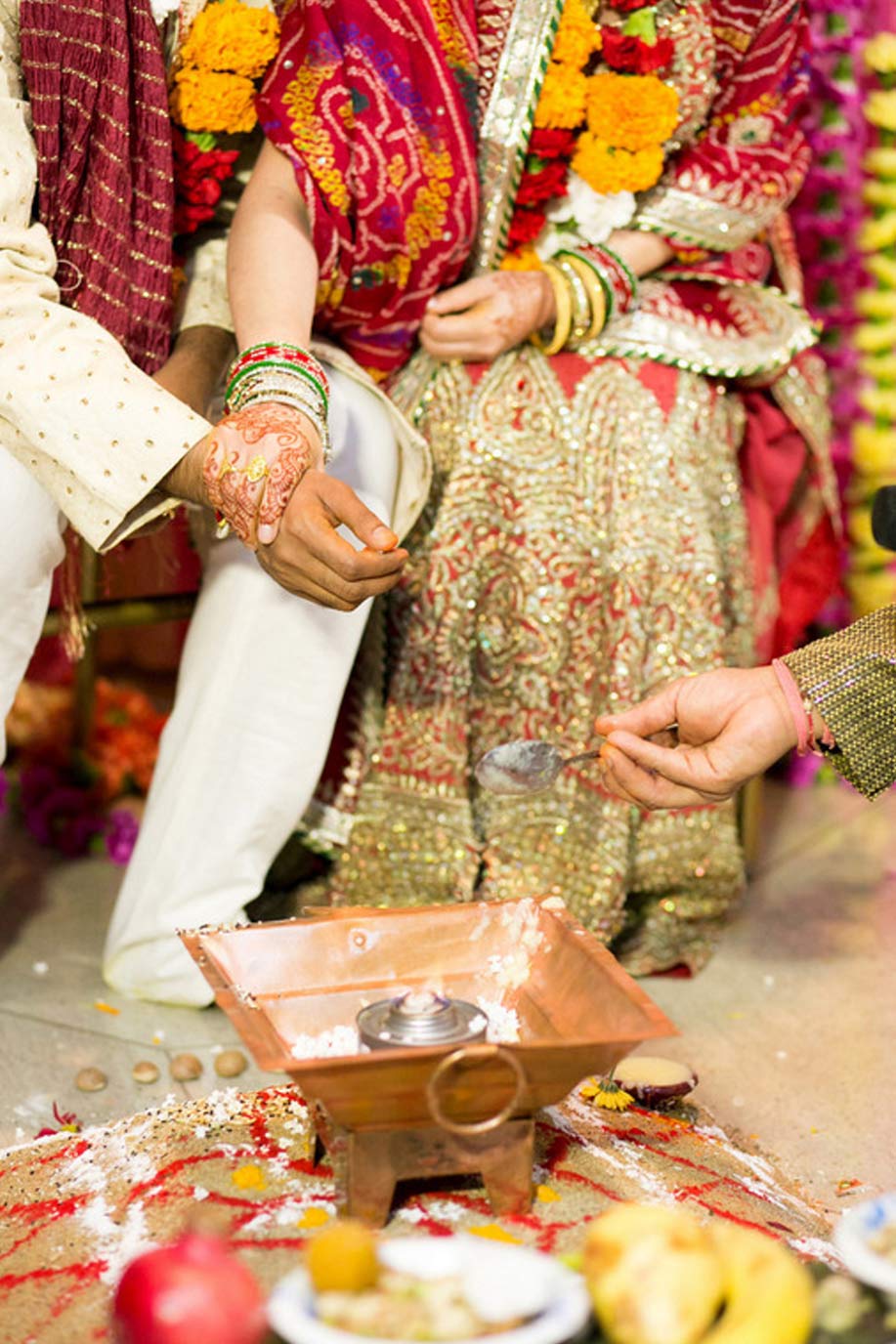 Indian Hindu wedding ceremony at Belo Mansion in Dallas