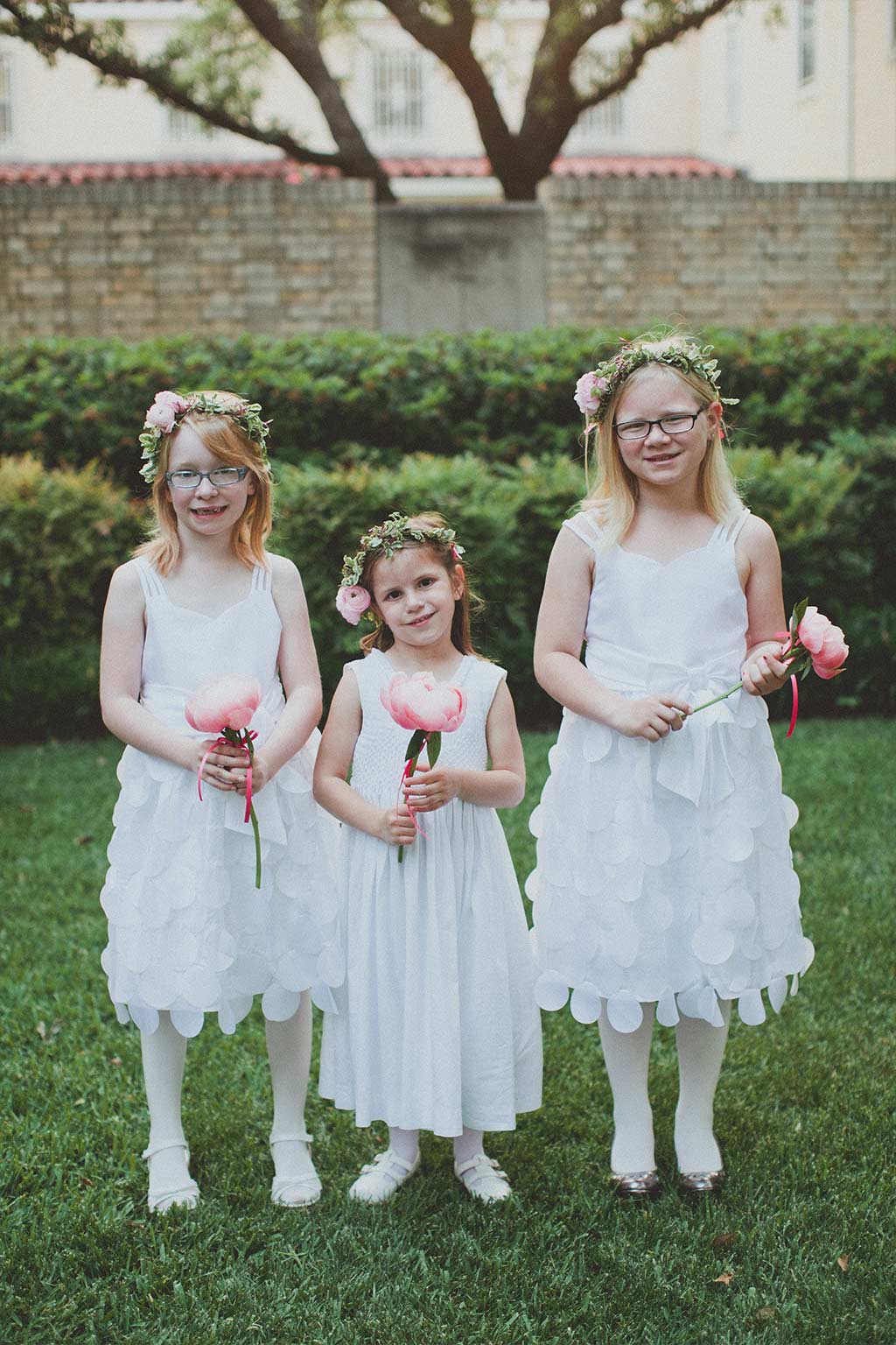Flower Girls with Floral Head Wreaths