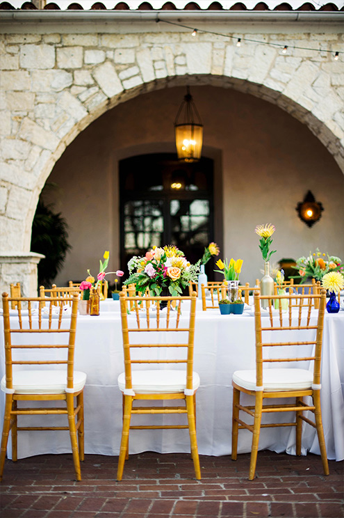 Wedding Table Setting DeGolyer House Dallas Arboretum