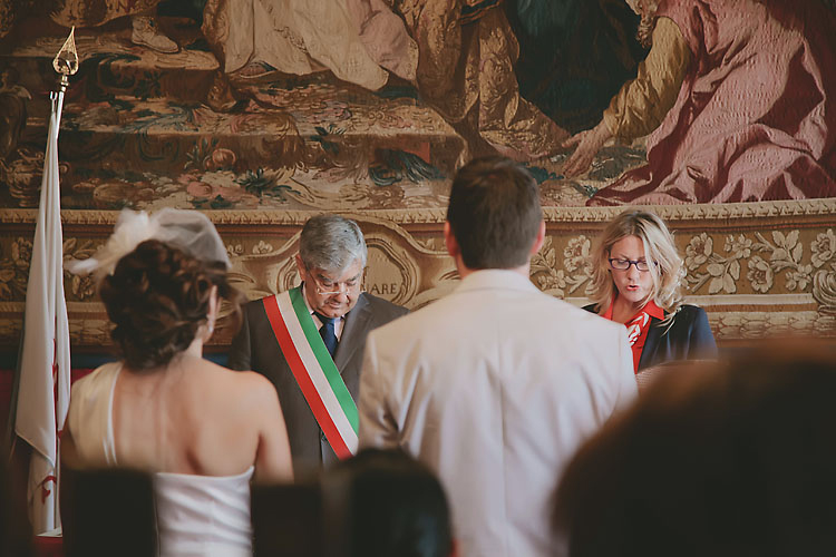 Red Room Florence Civil Wedding Ceremony