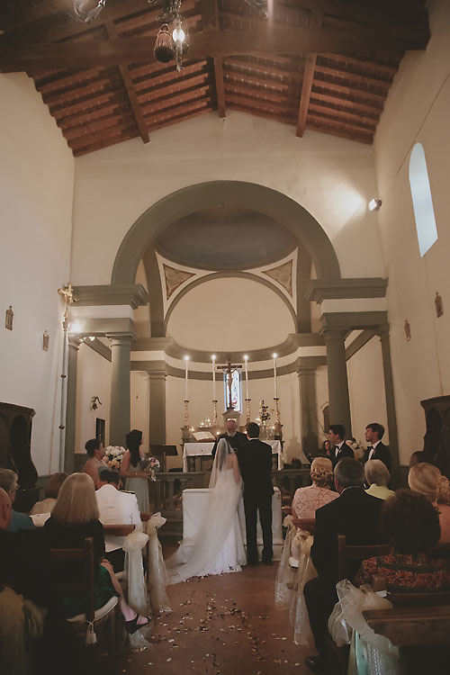 Castello Vicchiomaggio Chapel Italy Wedding Ceremony