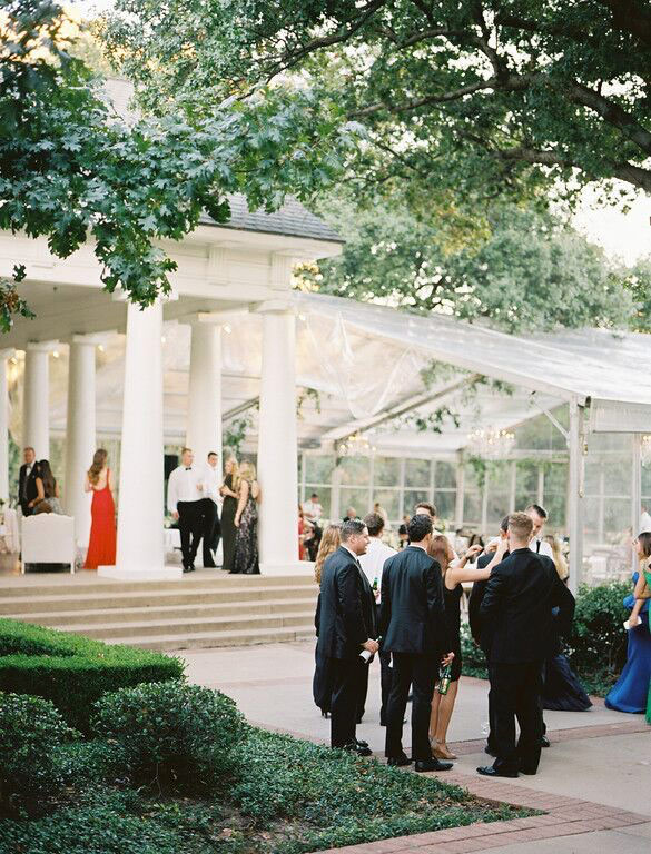 Arlington Hall wedding outdoor cocktail reception
