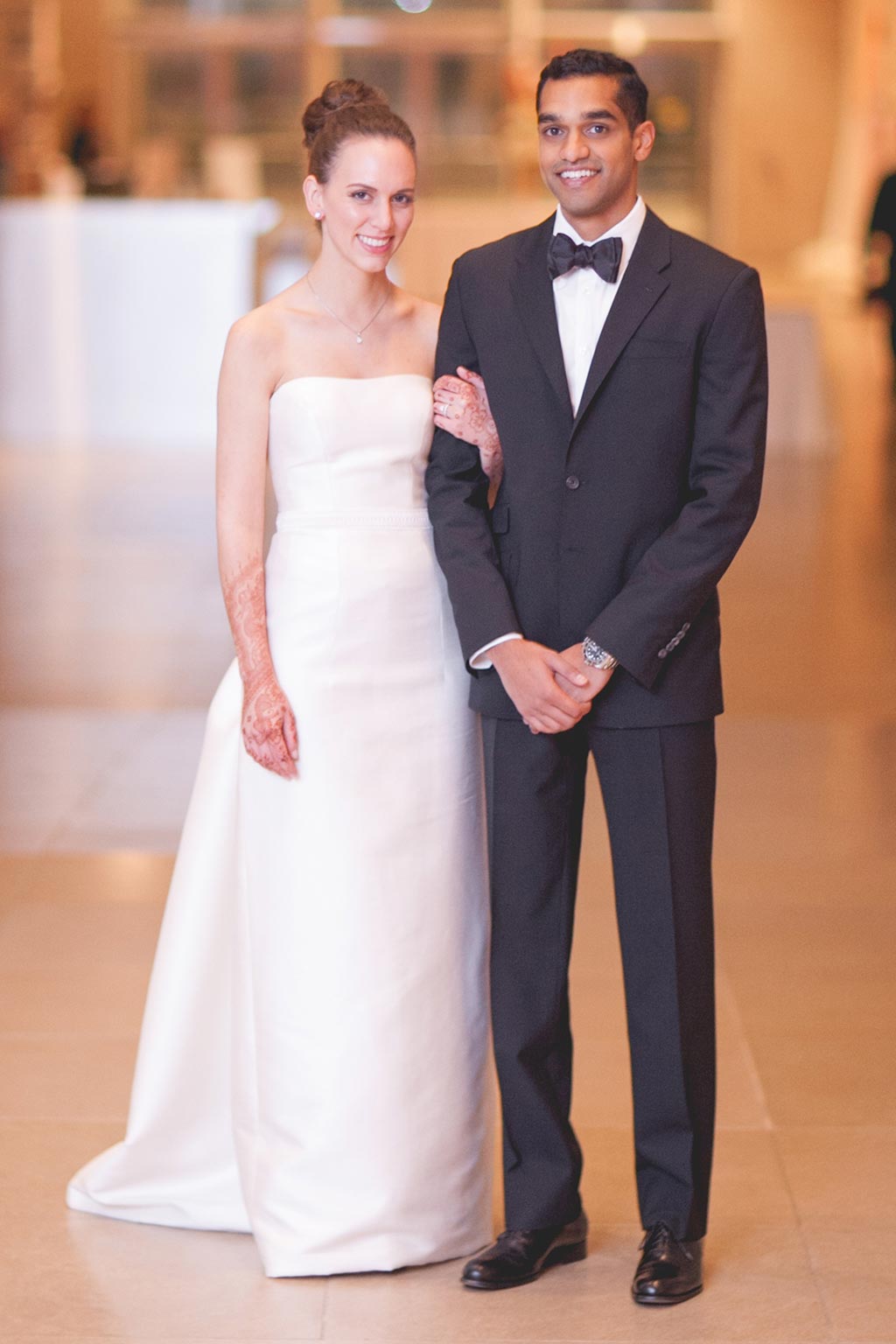 Bride and Groom Wedding Portrait at Dallas Museum of Art