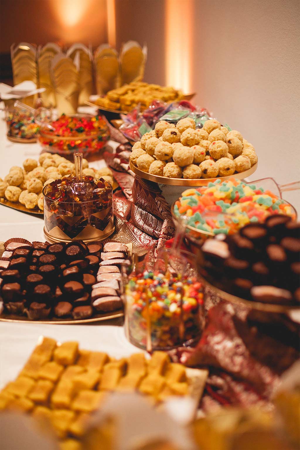 Indian Wedding Pastries and Candy Bar