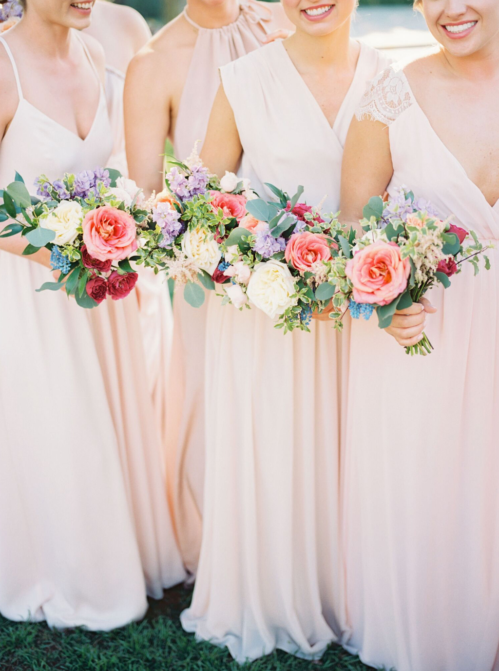Blush Bridesmaids Wedding Dresses