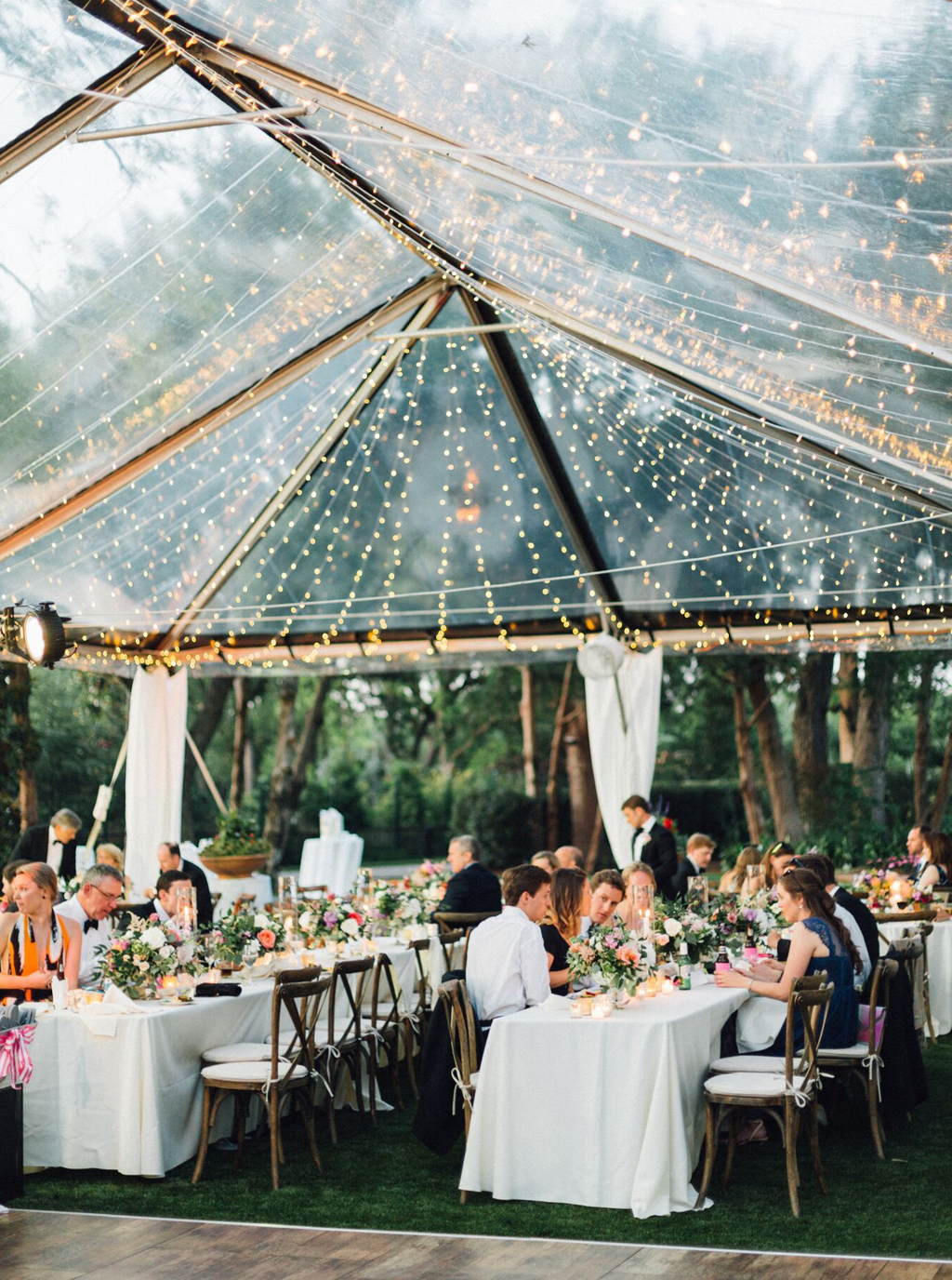 Dallas Arboretum Camp House Tented Wedding Reception