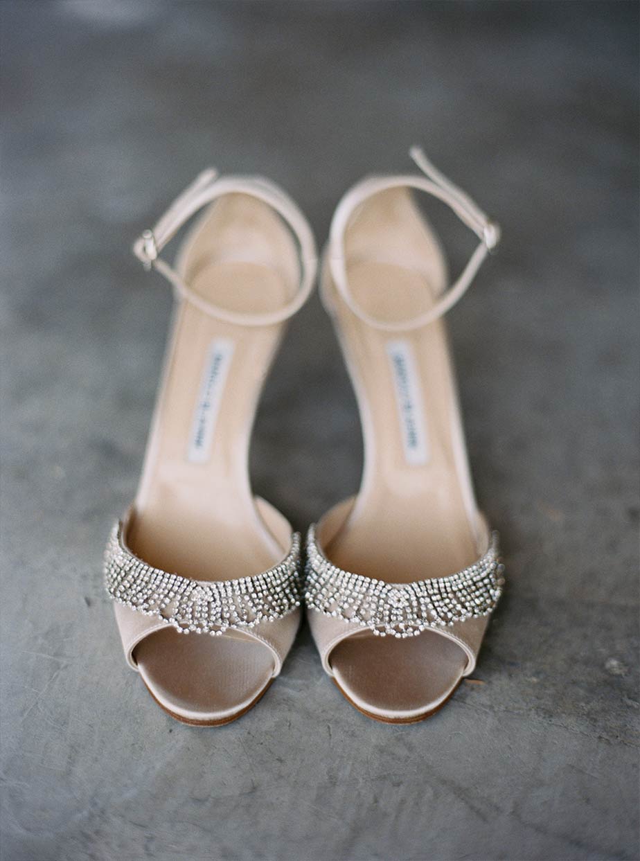 Bridal peep toe slingback shoes