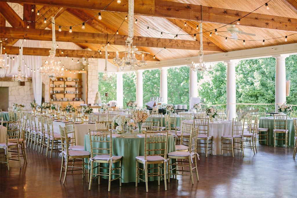 White Oaks Ranch wedding reception