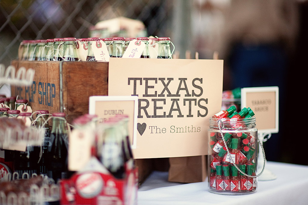 Texas treats wedding favor collection