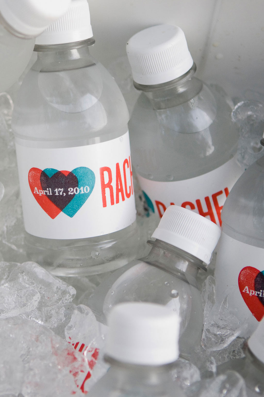 custom wedding labels on water bottles