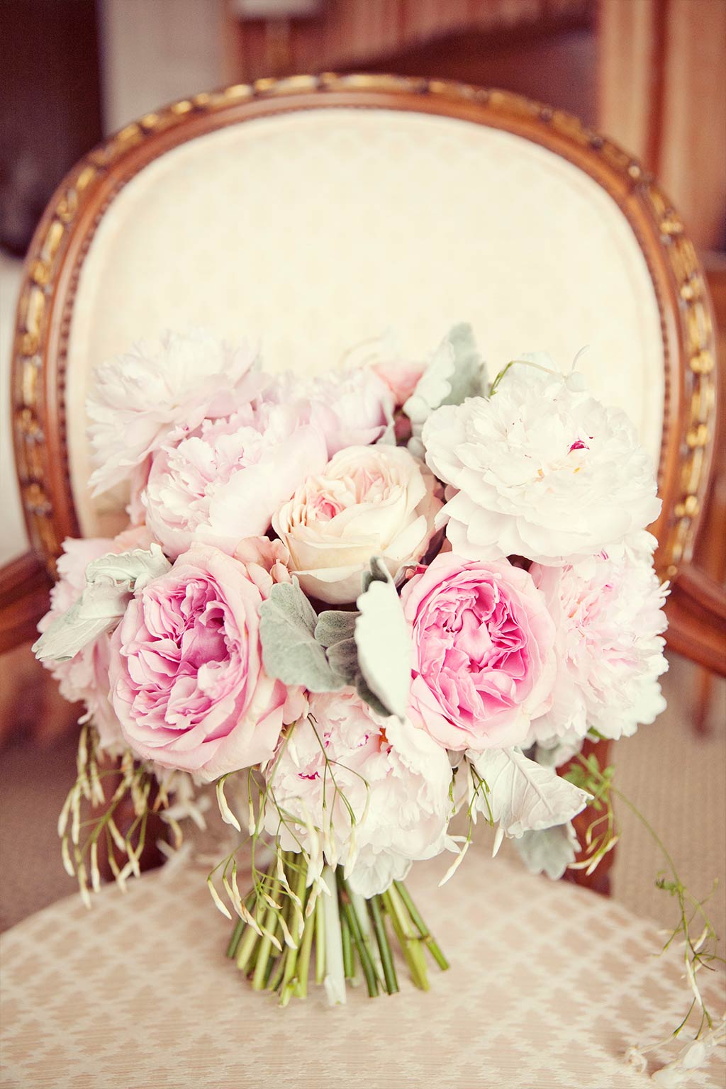Pink and Peach Wedding Bouquet