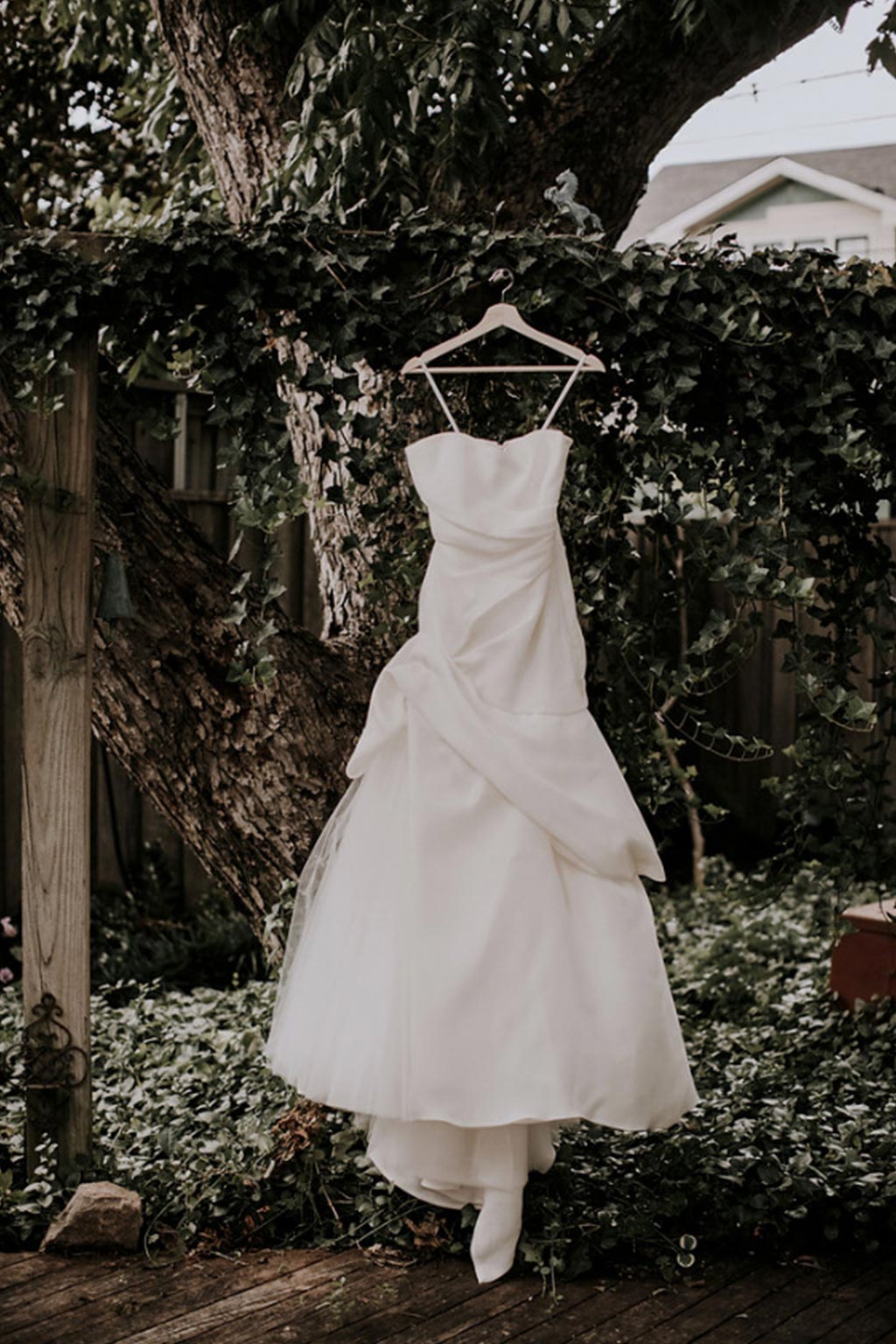 Bride's Madison by Monique Lhuillier sleeveless wedding dress